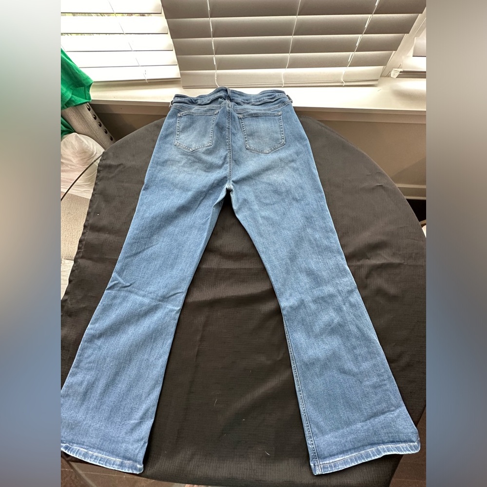 Baccini jeans Rare Find! Plus SZ 14 Blue Denim Wide Leg Vintage - Picture 5 of 11